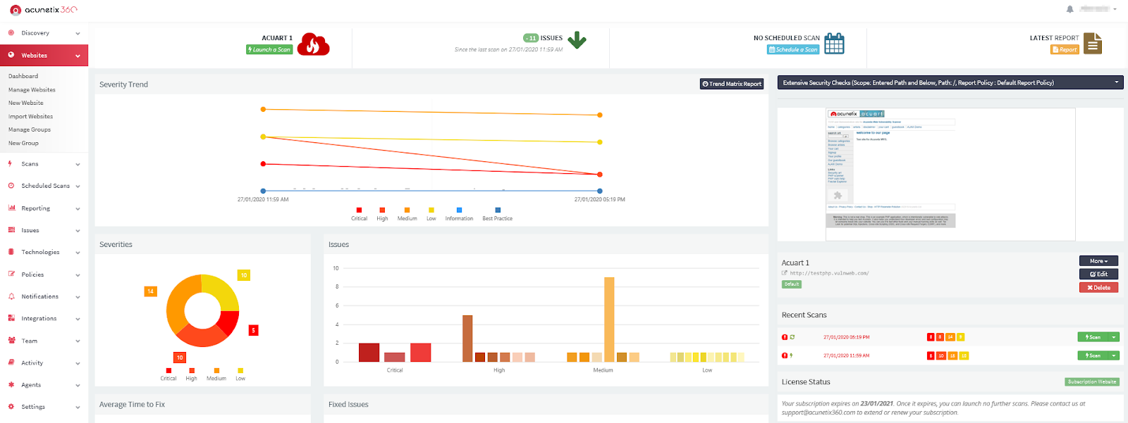 web vulnerability assessment report